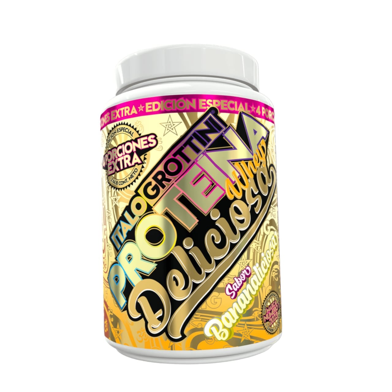 PROTEÍNA WHEY DELICIOSA 2.6 LIBRAS 37 SV BANANALICIOSA - ITALO GROTTINI - 1