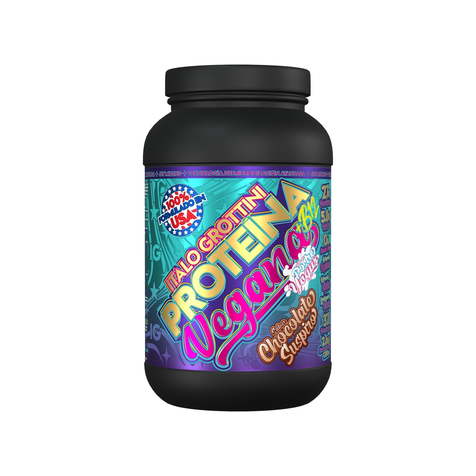 PROTEINA VEGANA 2.6LIBRAS 37SV CHOCOLATE SUSPIRO- ITALO GROTTINI - 1