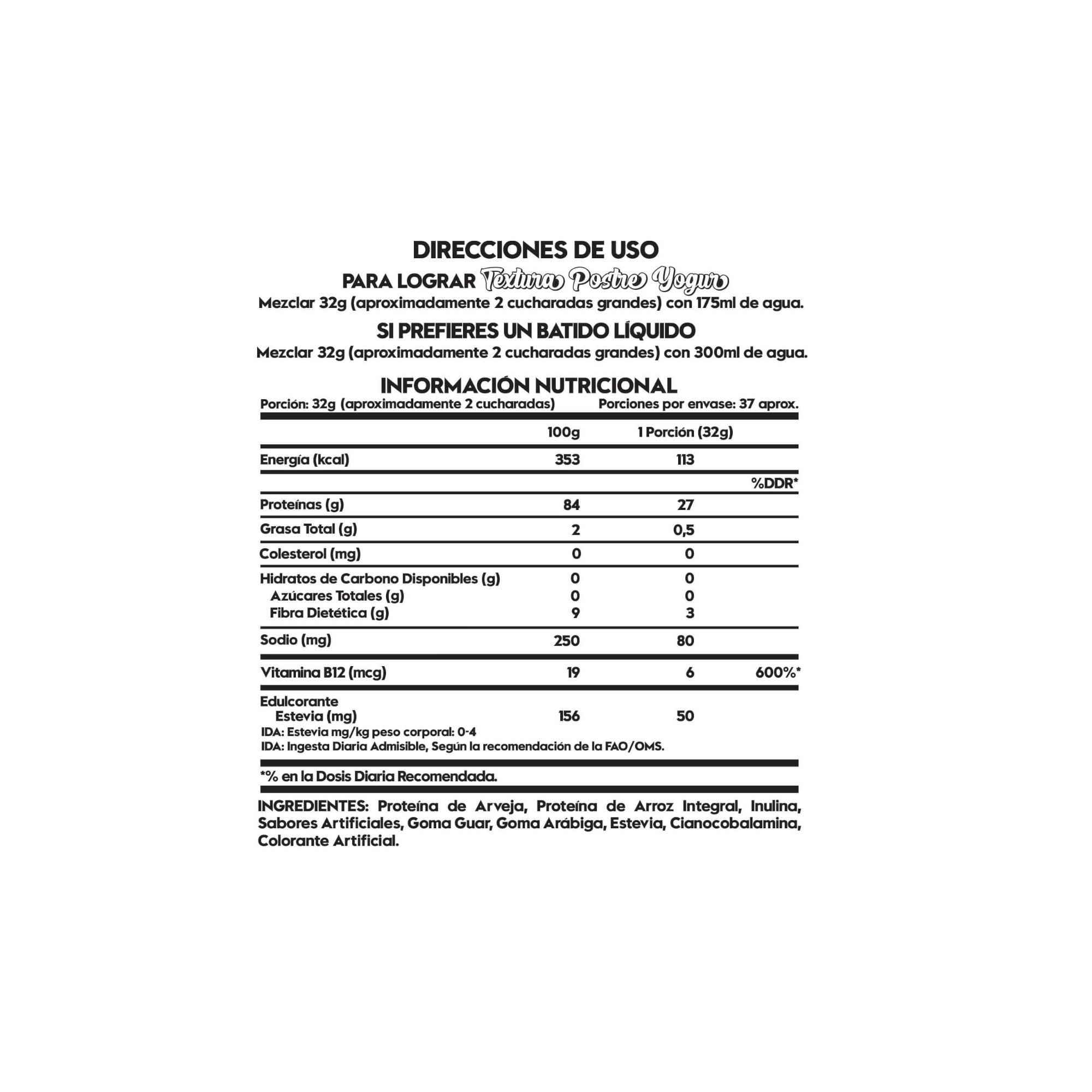 PROTEINA VEGANA 2.6LIBRAS 37SV CHOCOLATE SUSPIRO- ITALO GROTTINI - 2