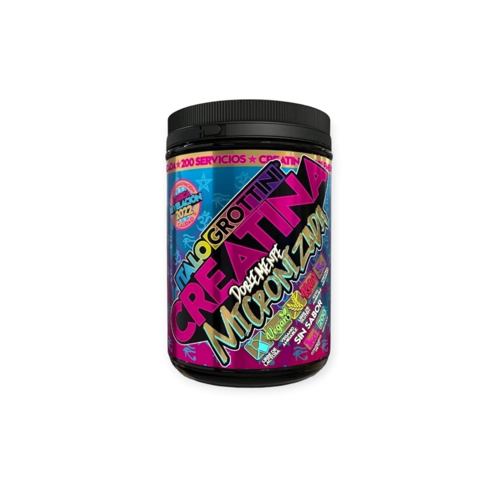 CREATINA MONOHIDRATO SIN SABOR 1KG 200SV - ITALO GROTTINI - 1