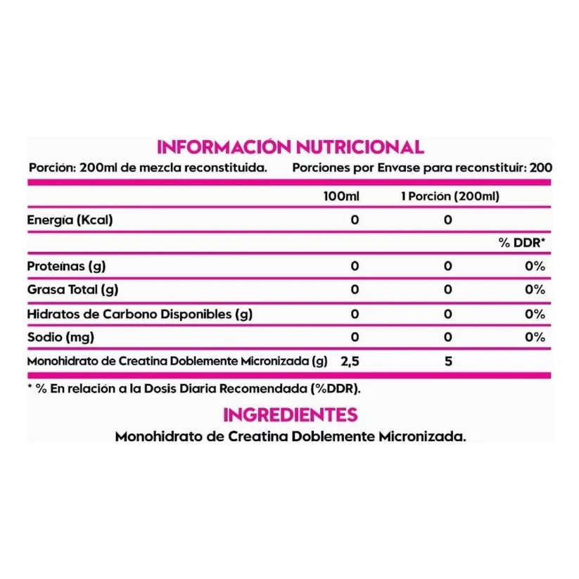 CREATINA MONOHIDRATO SIN SABOR 1KG 200SV - ITALO GROTTINI - 2