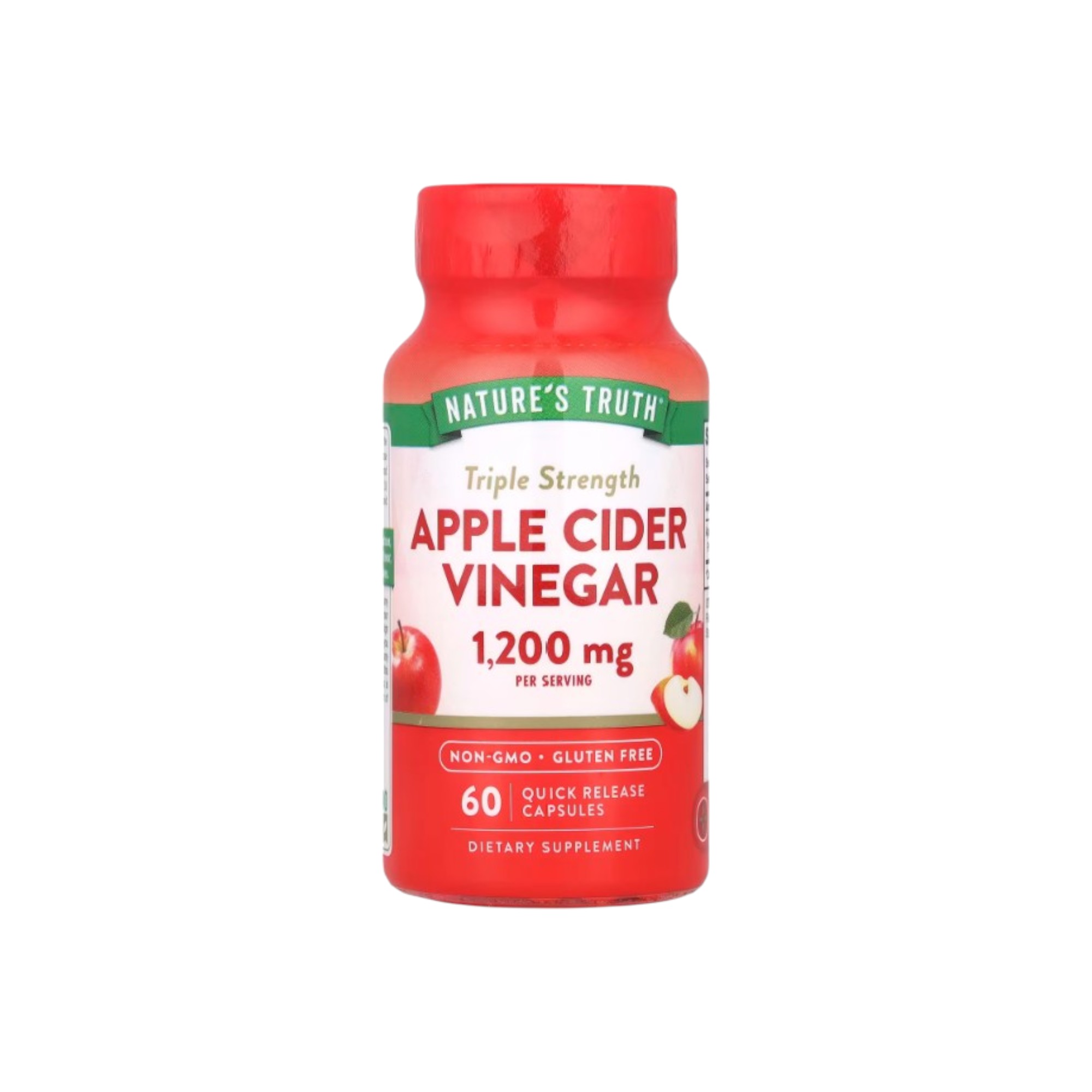 VINAGRE DE MANZANA 1200MG 60 CPS - NATURE´S TRUTH - 1