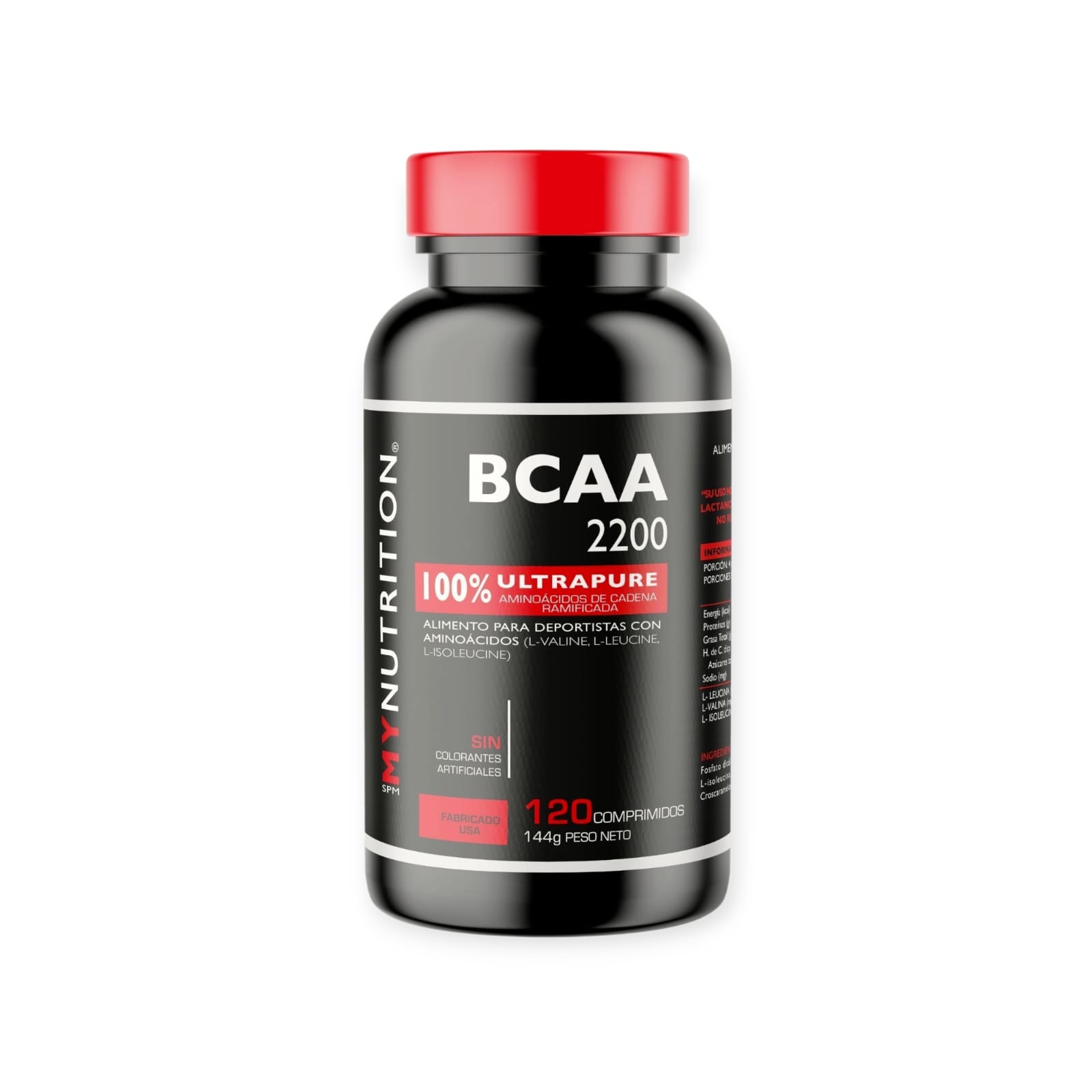 BCAA 2200 120 COMPRIMIDOS - MY NUTRITION - 1
