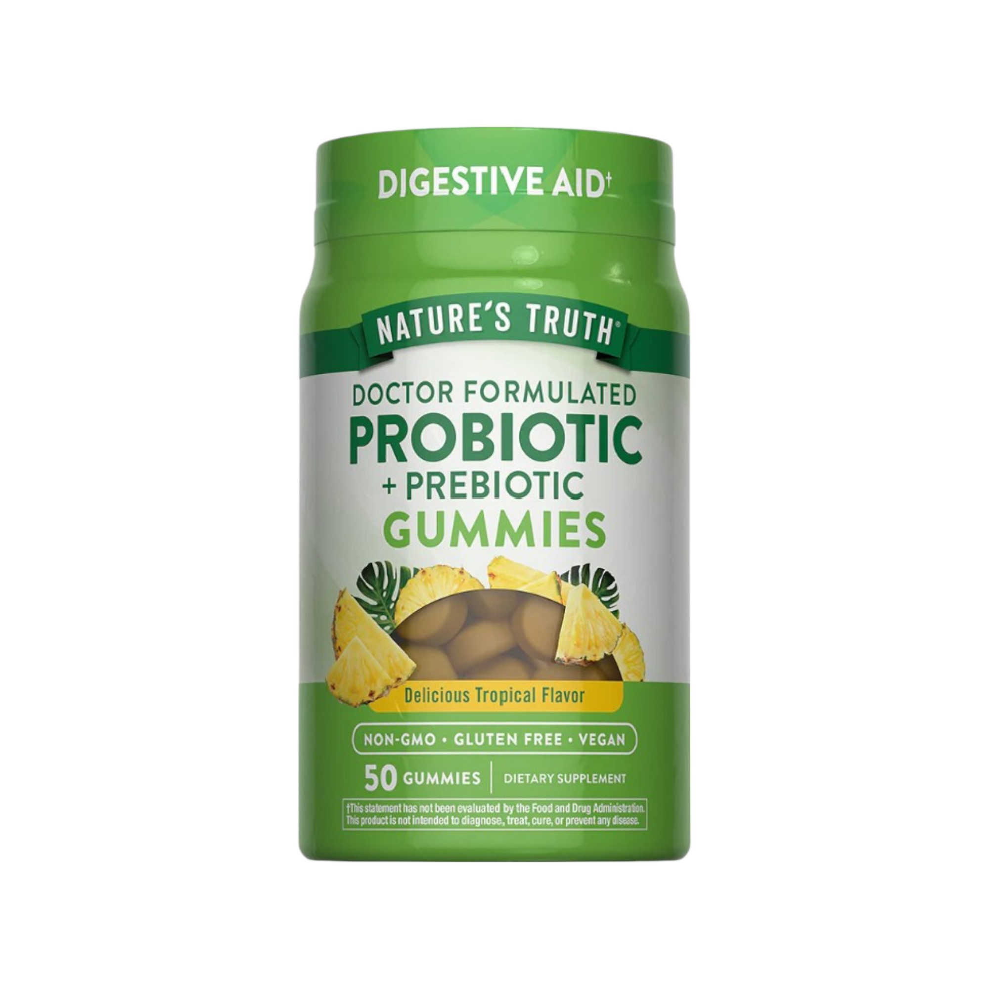PROBIOTICOS + PREBIOTICOS 50 GOMITAS SABOR TROPICAL - NATURE'S TRUTH - 1