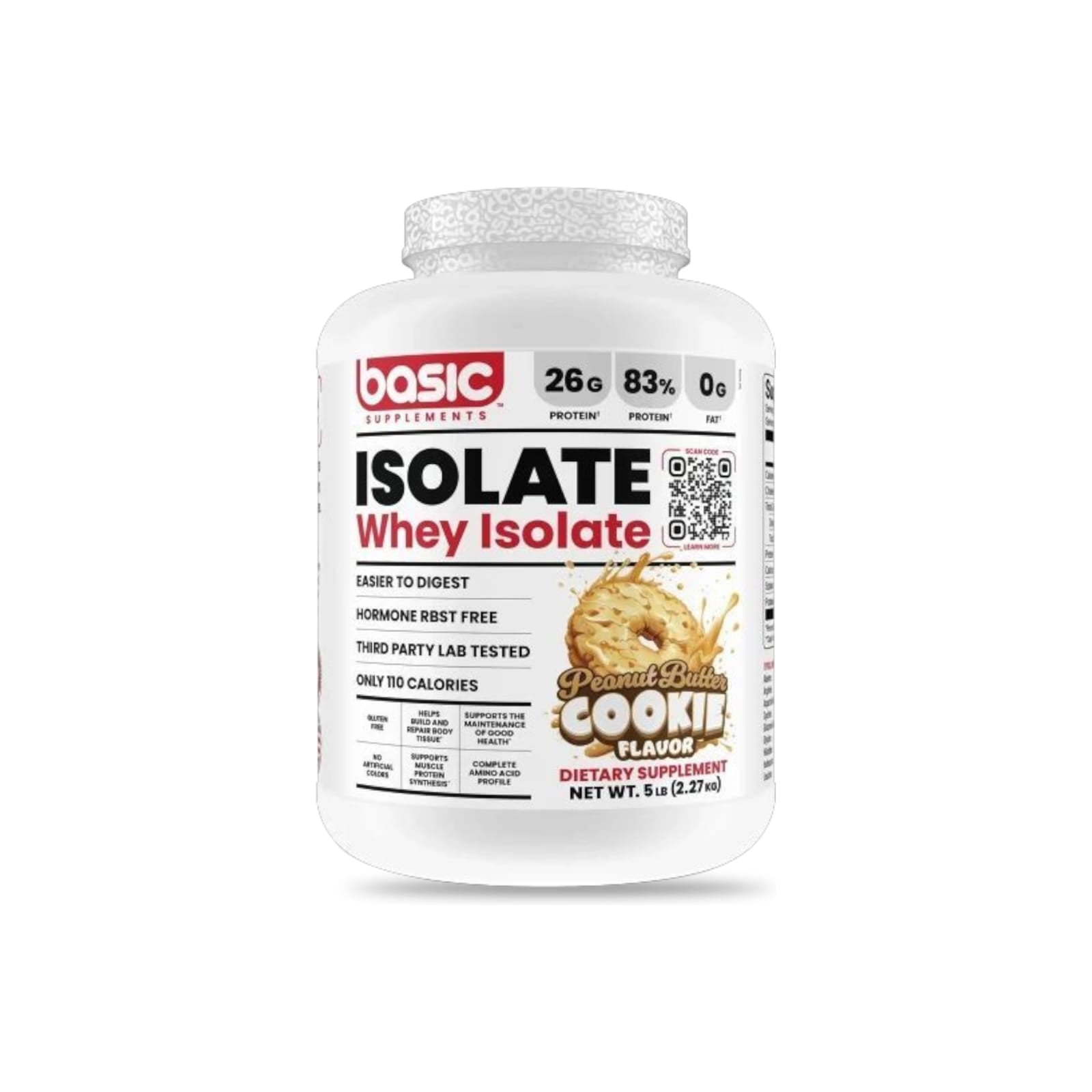 PROTEINA WHEY ISOLATE 5LBS PEANUT BUTTER COOKIE - BASIC - 1