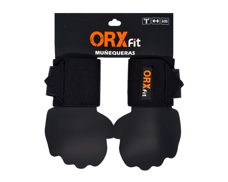 MUÑEQUERAS EN COLOR NEGROS - ORXFIT - 1