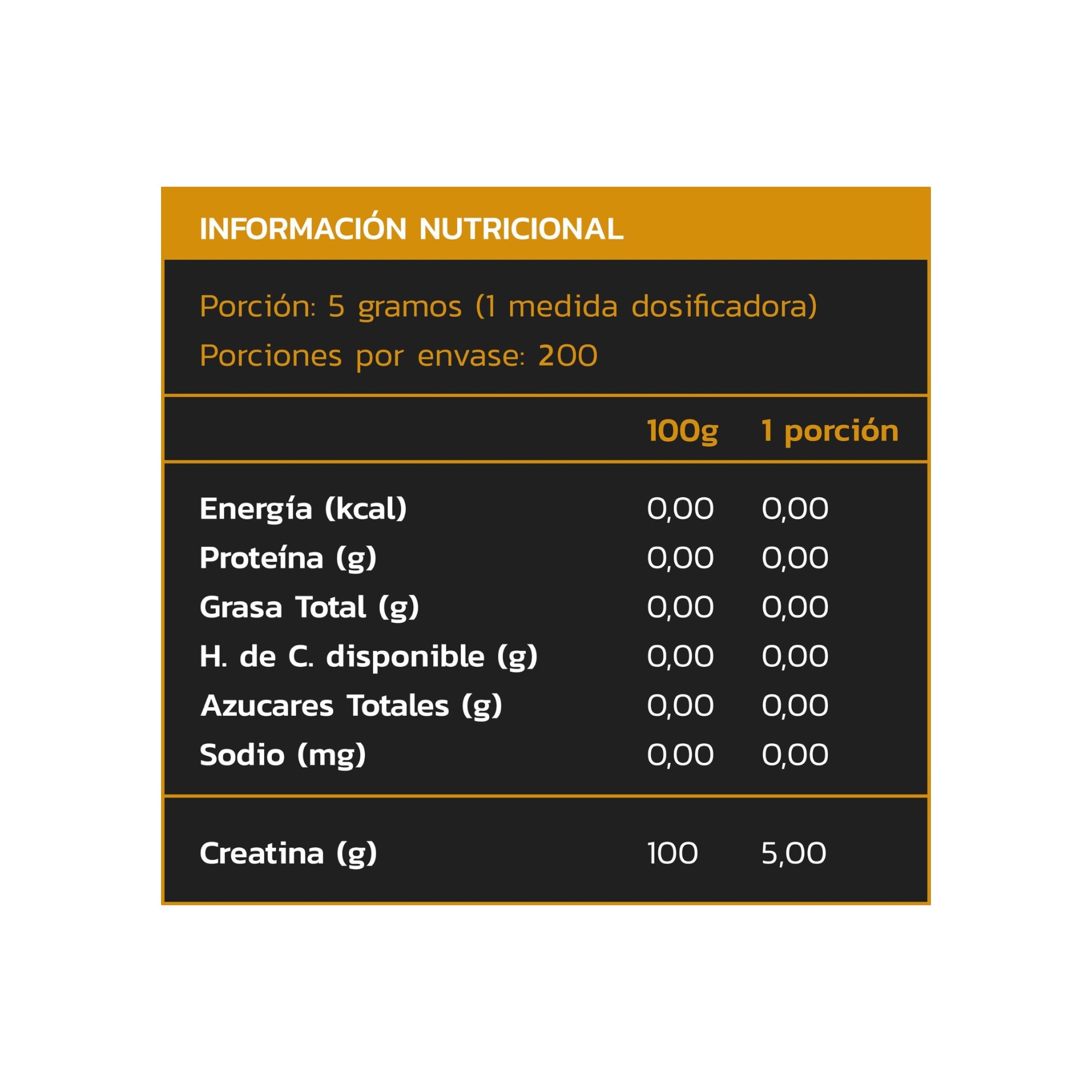CREATINA MONOHIDRATADA Y MICRONIZADA SIN SABOR 1KG - ZEIN - 2