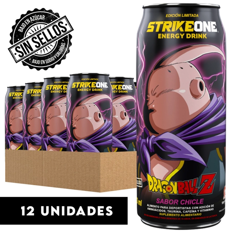 PACK 12 ENERGETICAS STRIKE ONE ENERGY DRINK DRAGON BALL - STRIKEONE - 1