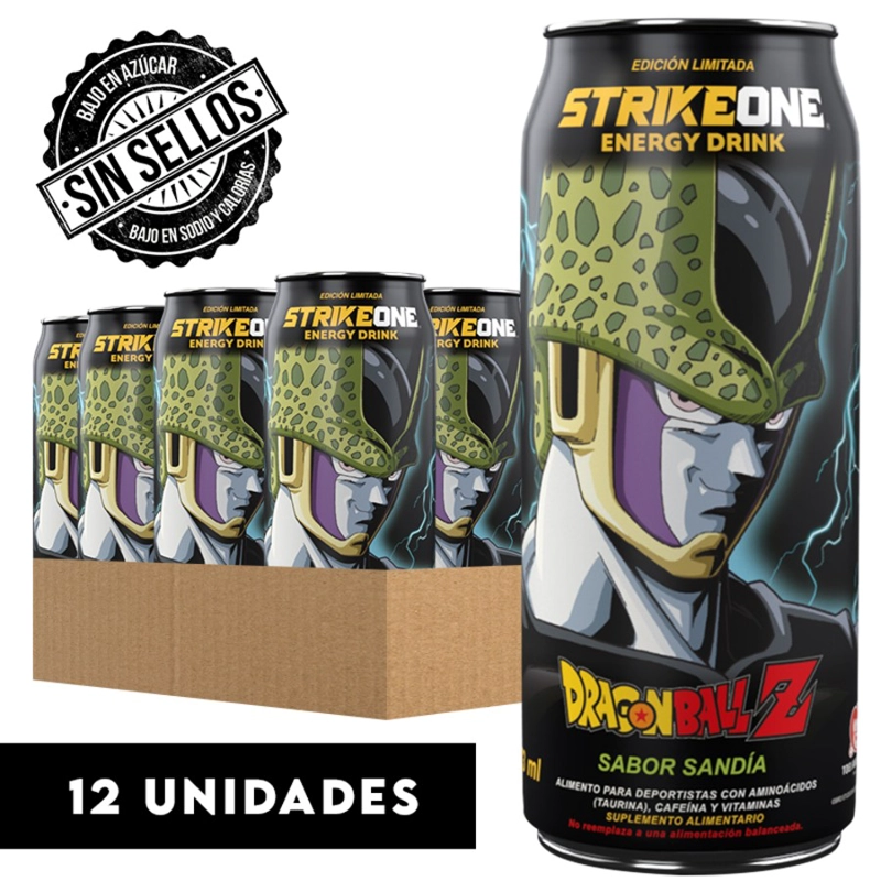 PACK 12 ENERGETICAS STRIKE ONE ENERGY DRINK DRAGON BALL - STRIKEONE - 1