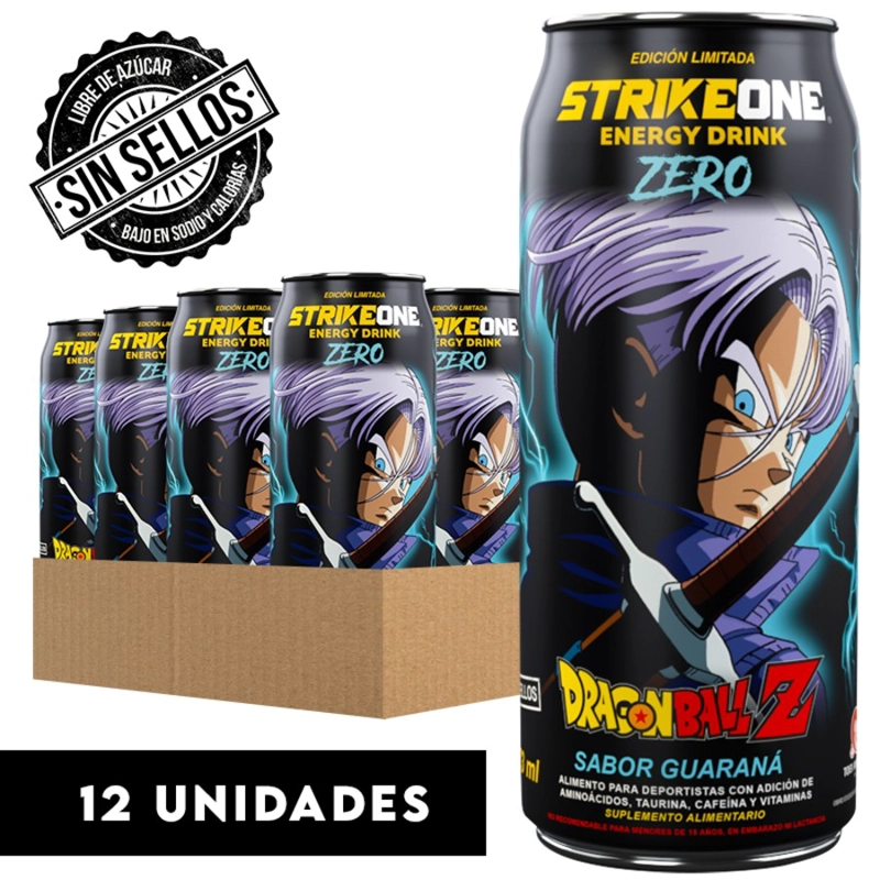 PACK 12 ENERGETICAS STRIKE ONE ENERGY DRINK DRAGON BALL - STRIKEONE - 1