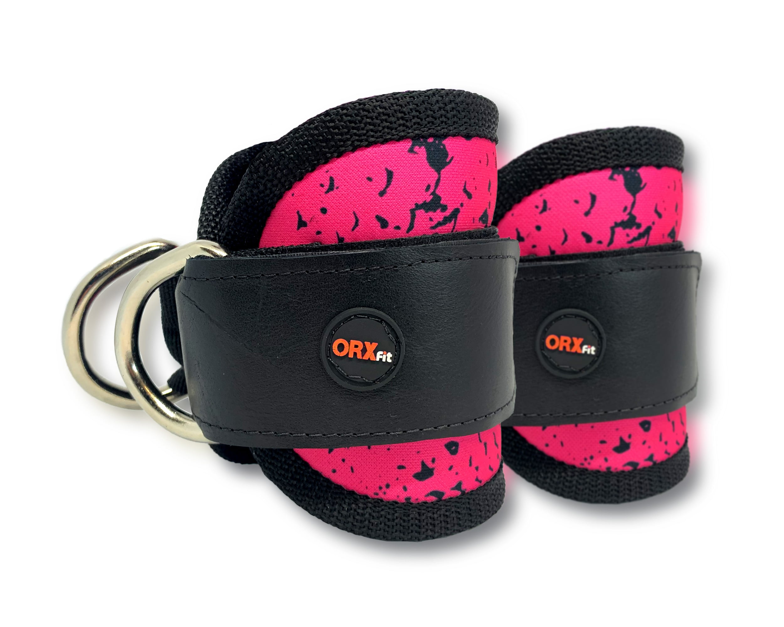 TOBILLERAS DE PATADAS DE GLUTEOS PINK PITON - ORXFIT - 1