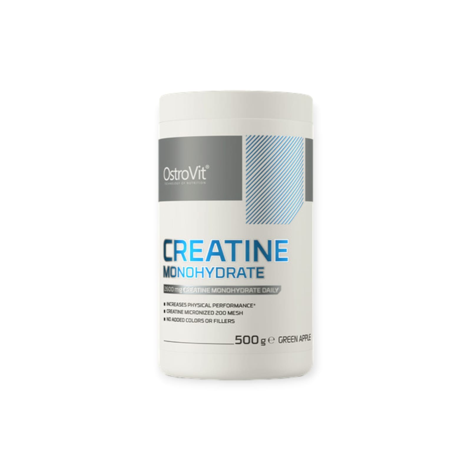 CREATINA MONOHIDRATADA 500GRS GREEN APPLE - OSTROVIT - 1