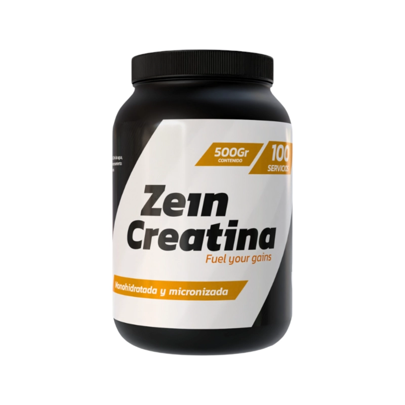 CREATINA MONOHIDRATADA Y MICRONIZADA SIN SABOR 500GR - ZEIN - 1