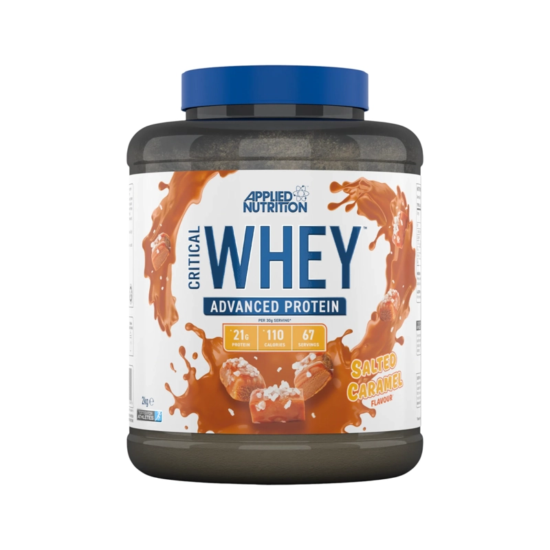 PROTEINA CRITICAL WHEY 2KG 67 SV SALTED CARAMEL - APPLIED NUTRITION - 1