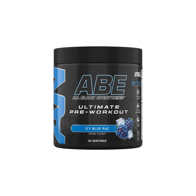 PRE ENTRENO ABE ULTIMATE 200MG CAFEINA 30 SV ICY BLUE RAZ- APPLIED NUTRITION - 1