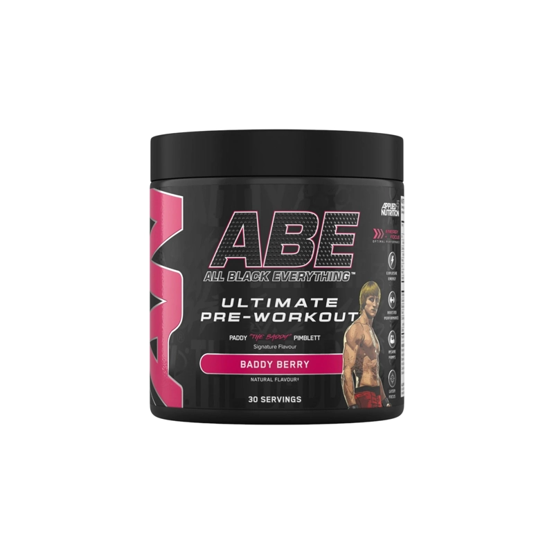 PRE ENTRENO ABE ULTIMATE 200MG CAFEINA 30 SV BADDY BERRY - APPLIED NUTRITION - 1