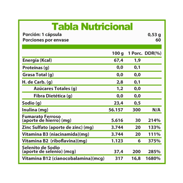MULTIVITAMINICO VEGAN B-12 60 CAPSULAS - REVITTA - 2