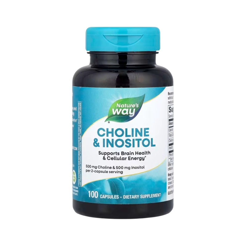COLINA & INOSITOL 500MG 100 CAPSULAS - NATURE'S WAY - 1