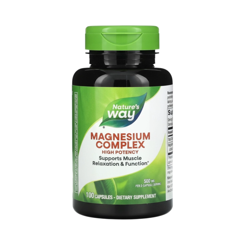 MAGNESIUM COMPLEX 100 CAPSULAS - NATURE'S WAY - 1