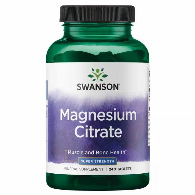MAGNESIO CITRATO 240 TABLETAS - SWANSON - 1