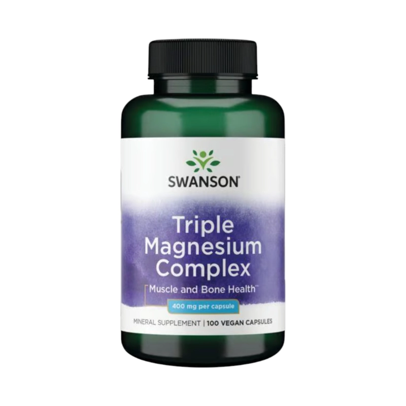 TRIPLE MAGNESIUM COMPLEX 400MG 100 CPS VEGANAS - SWANSON - 1