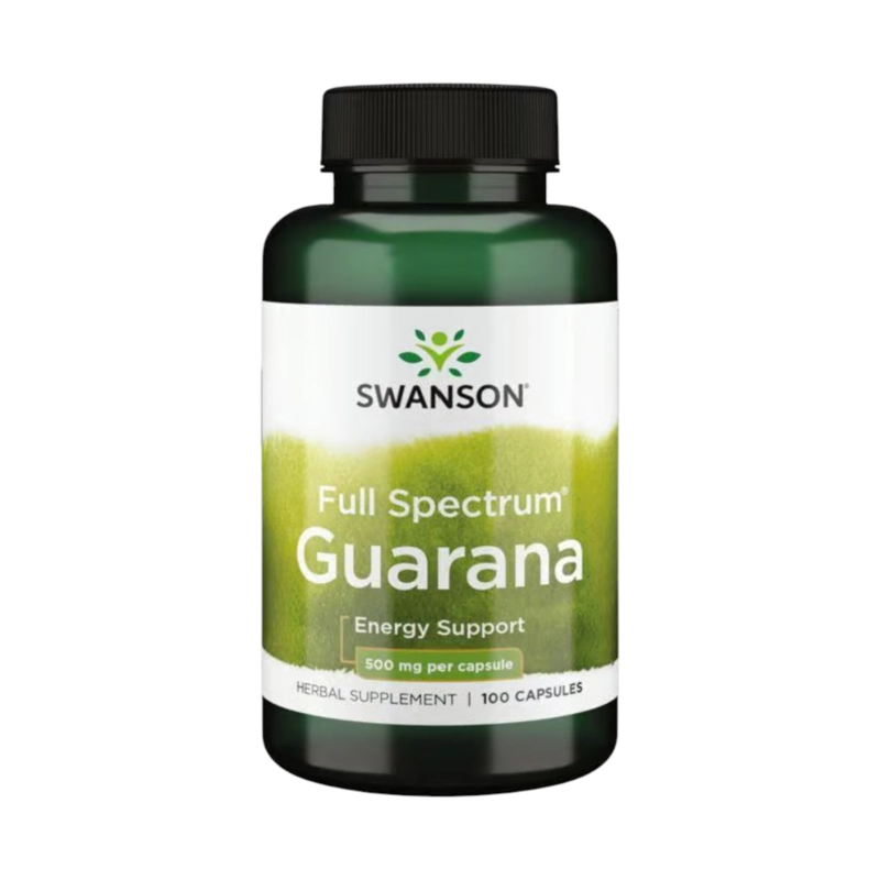 GUARANA 500MG 100 CAPSULAS - SWANSON - 1