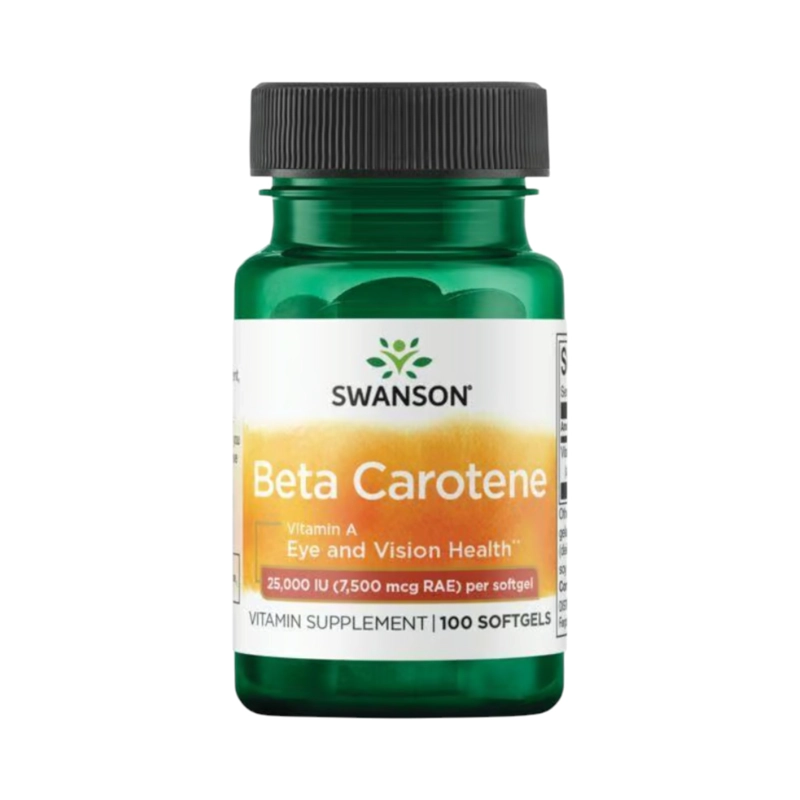 BETACAROTENO 25000 IU 100 SOFTGEL - SWANSON - 1