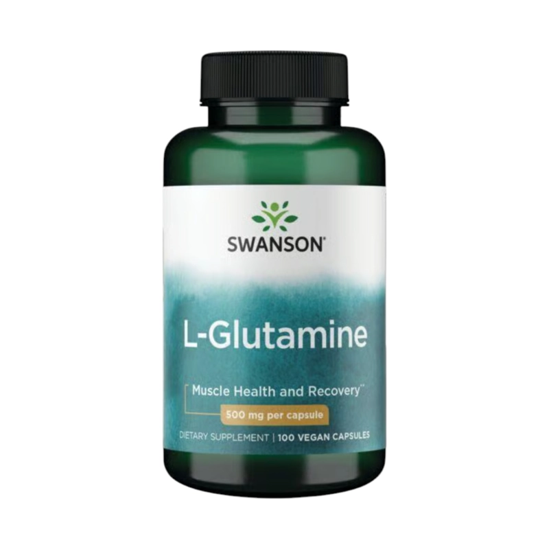 L-GLUTAMINA 500MG 100 CAPSULAS VEGANAS - SWANSON - 1