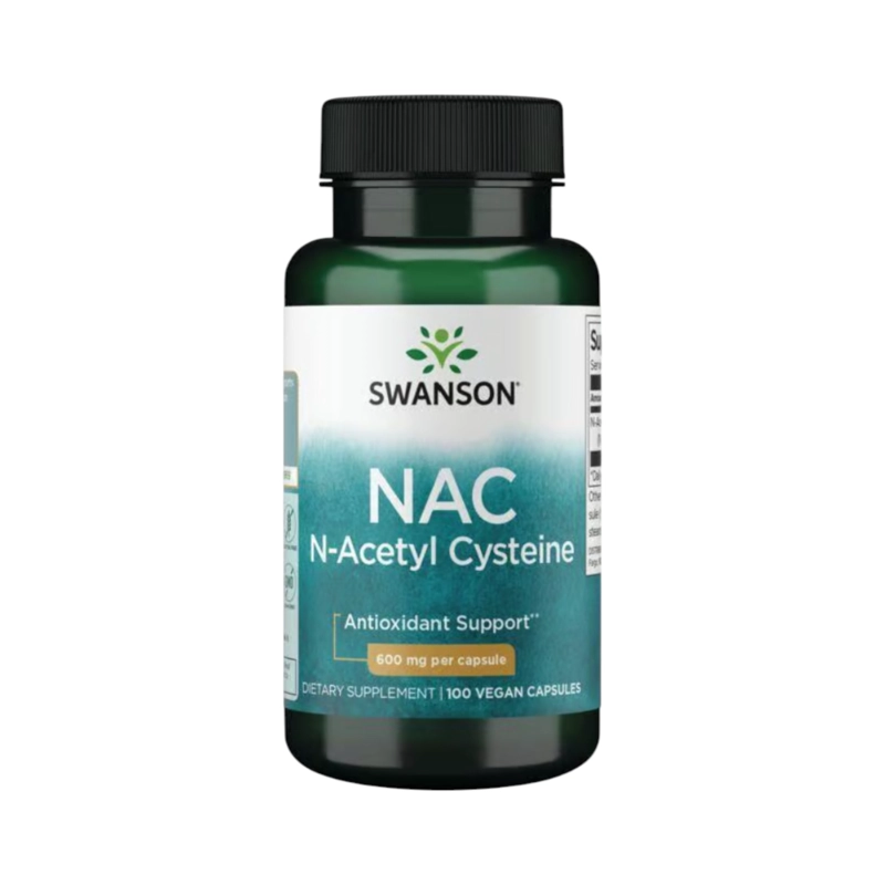 N-ACETIL CISTEINA (NAC) 600MG 100 CAPSULAS - SWANSON - 1