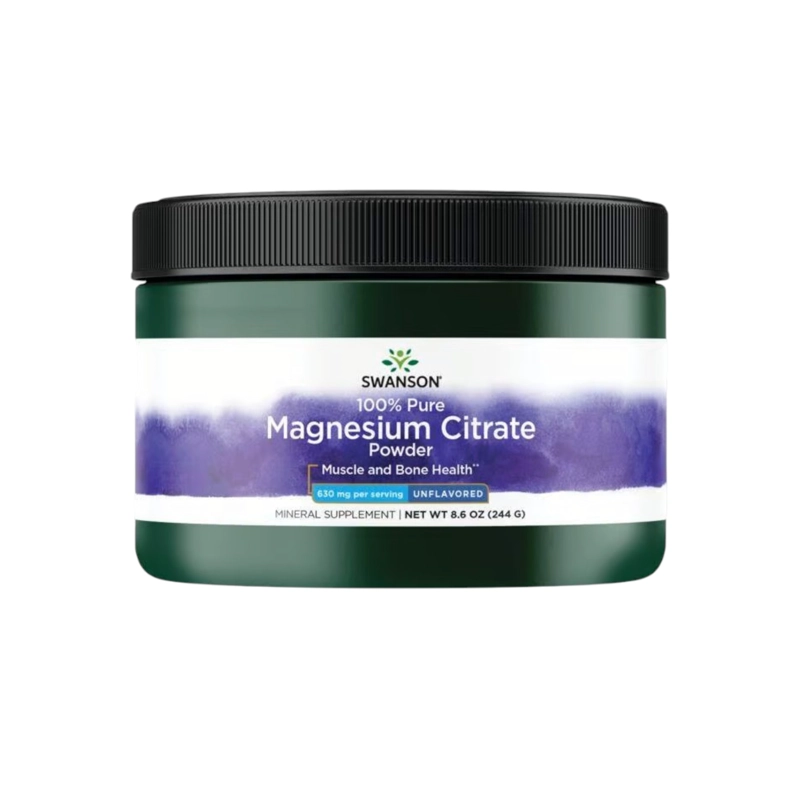 MAGNESIO CITRATO EN POLVO SIN SABOR 244GR - SWANSON - 1