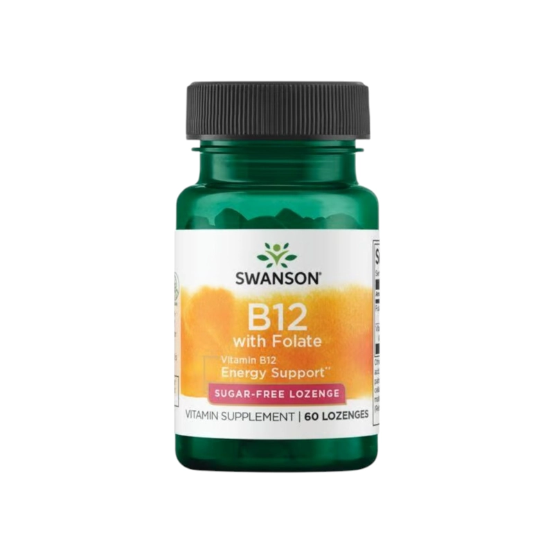 VITAMINA B12 CON FOLATO 60 COMPRIMIDOS - SWANSON - 1