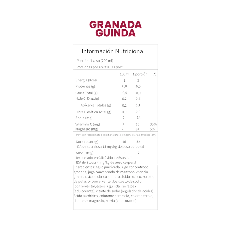PACK X12 JUGO NATURAL + CITRATO DE MAGNESIO GRANADA GUINDA 473ML - I LIKE - 2