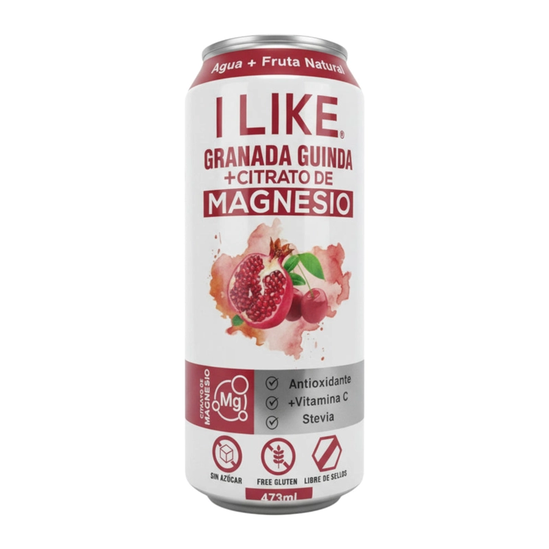 JUGO NATURAL + CITRATO DE MAGNESIO GRANADA GUINDA 473ML - I LIKE - 1