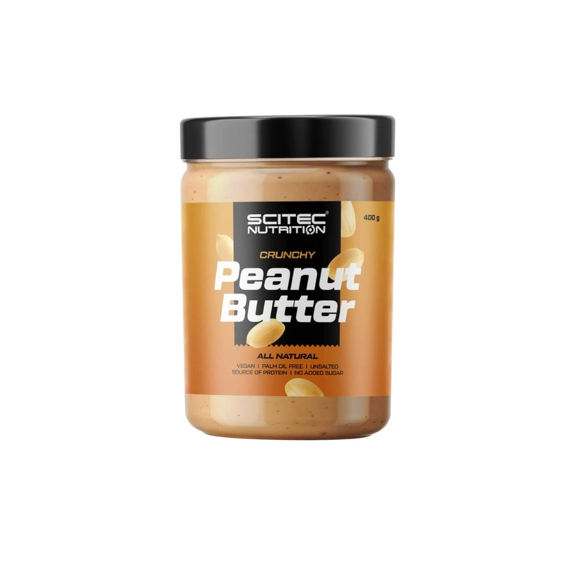 MANTEQUILLA DE MANI 400 GRS CRUNCHY  - SCITEC NUTRITION - 1