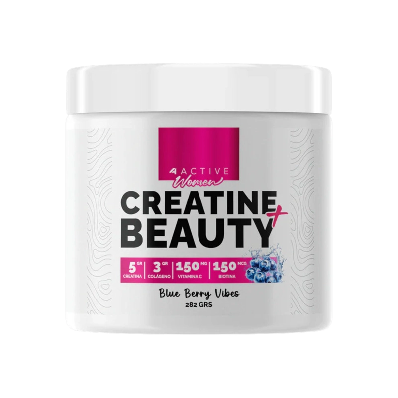 CREATINA BEAUTY 282GRS BLUEBERRY VIBES- 4ACTIVE WOMEN - 1