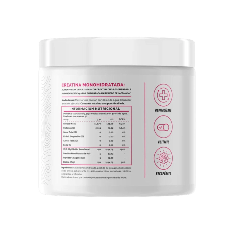 CREATINA BEAUTY 282GRS BLUEBERRY VIBES- 4ACTIVE WOMEN - 2