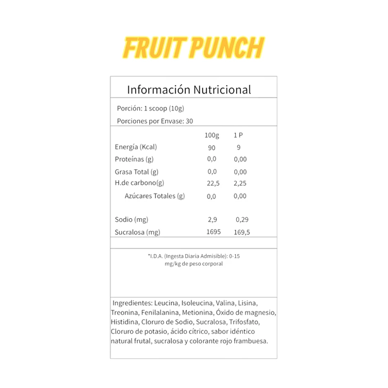 EAA+ HYDRATION PRO 30SV FRUIT PUNCH - GREATLHETE - 2