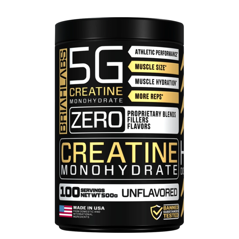 CREATINA MONOHIDRATADA 500GR 100 SERVICIOS - BRIAHLABS - 1