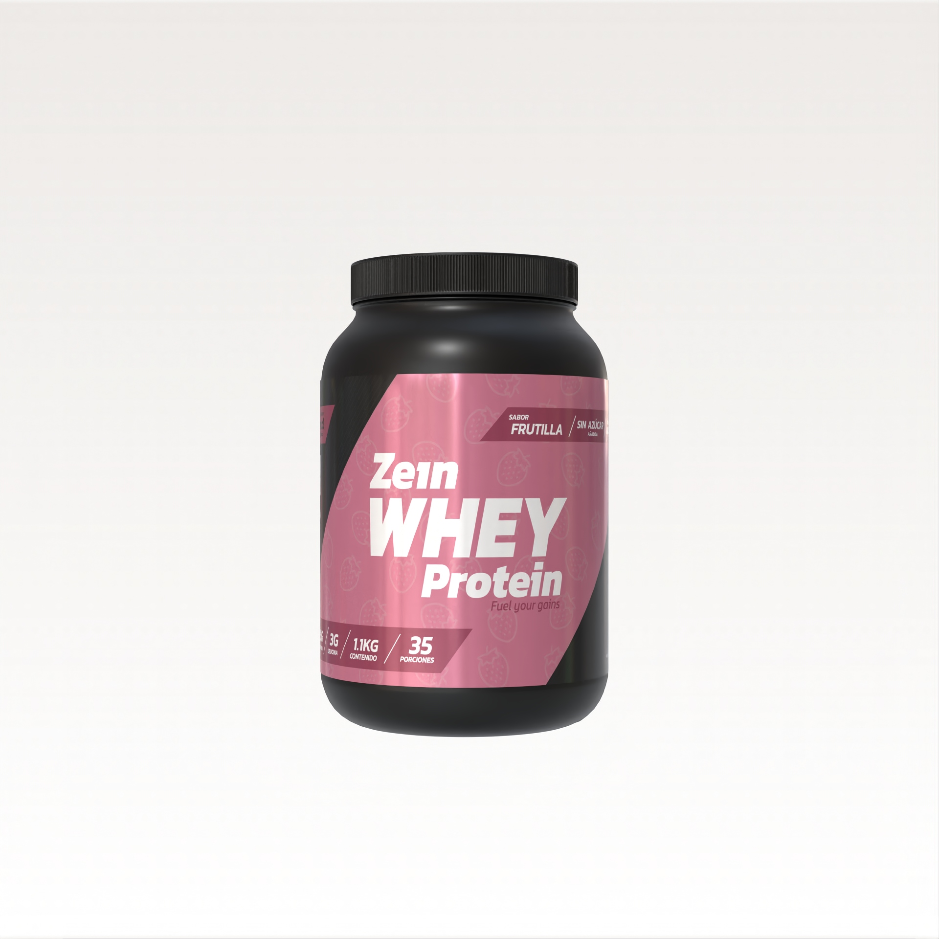 PROTEINA WHEY 1,1KG 35 PORCIONES FRUTILLA - ZEIN - 1