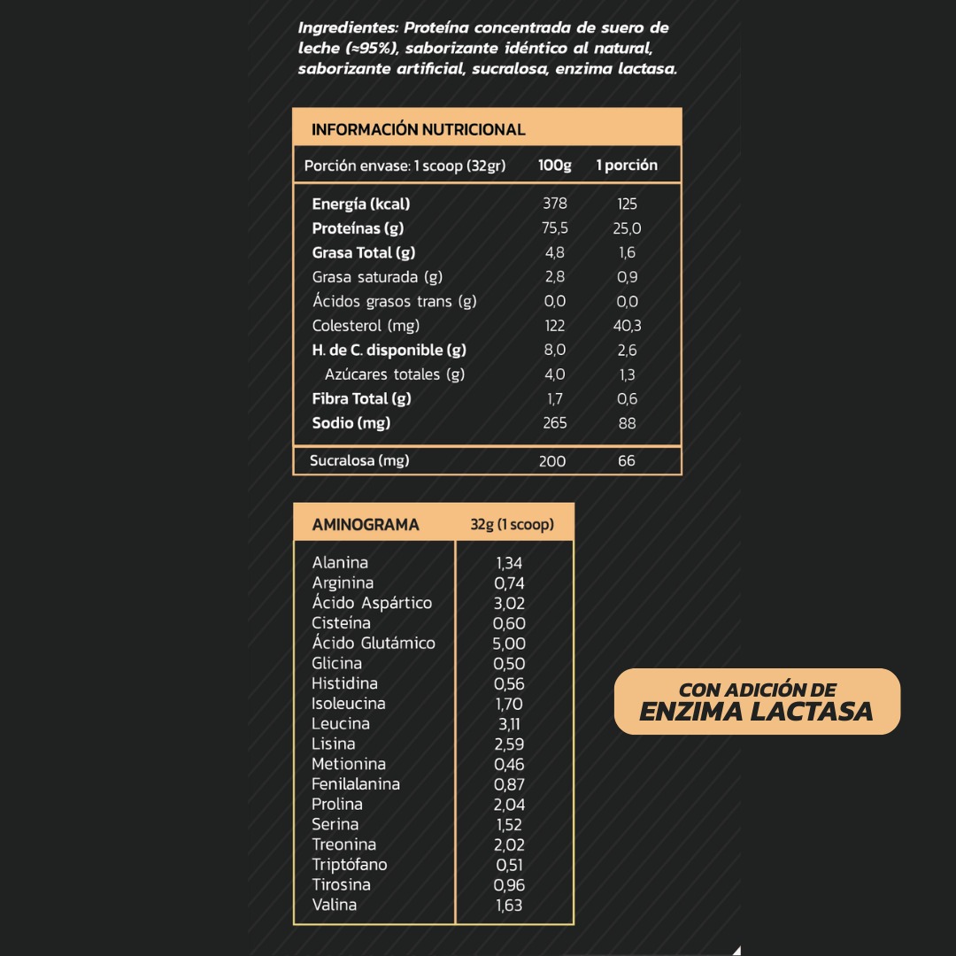 PROTEINA WHEY 1,1KG 35 PORCIONES CHOCOLATE BLANCO - ZEIN - 2