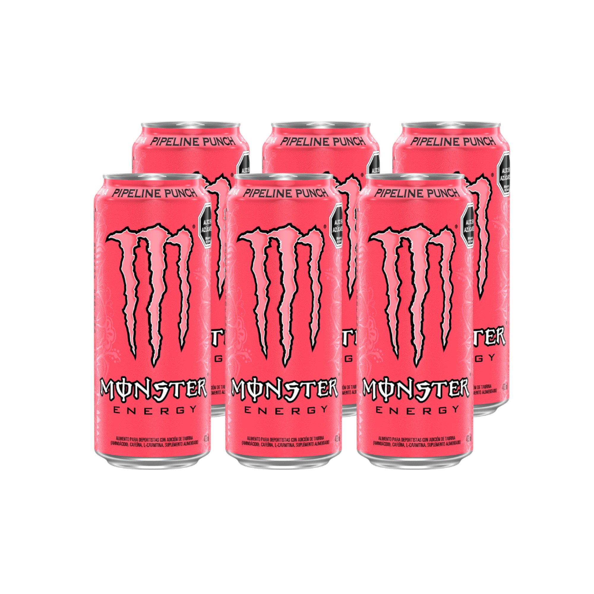 PACK X6 ENERGETICA PIPELINE PUNCH 473ML - MONSTER ENERGY - 1