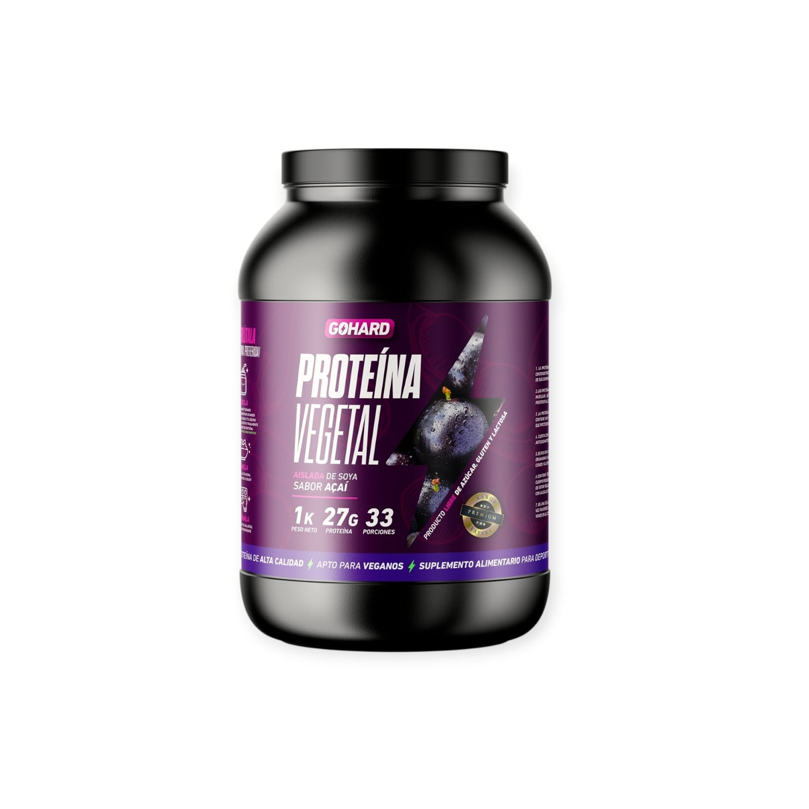 PROTEINA VEGETAL 33 SERVICIOS ACAI SOYA - GOHARD - 1