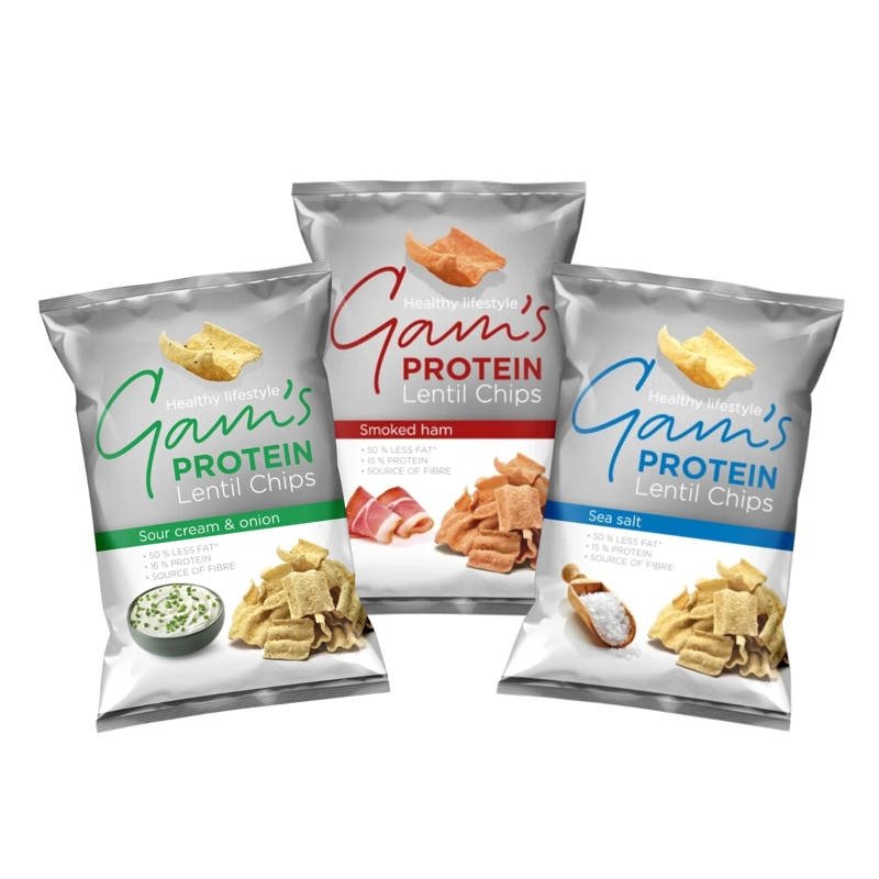 PACK 3 SABORES CHIPS DE PROTEINA 65GRS - GAM'S - 2