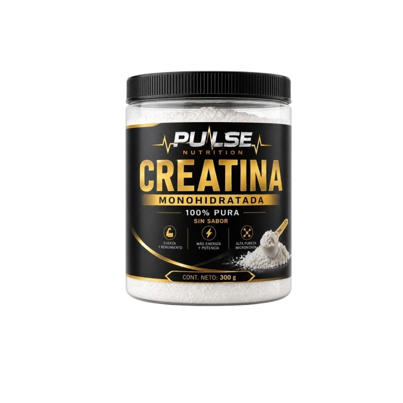 CREATINA MONOHIDRATADA 300GR SIN SABOR - PULSE NUTRITION - 1