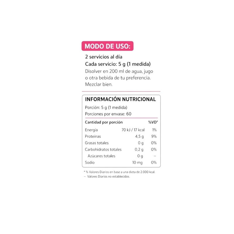 COLAGENO HIDROLIZADO TIPO 1 Y 3 SIN SABOR 300GR - PULSE NUTRITION - 2