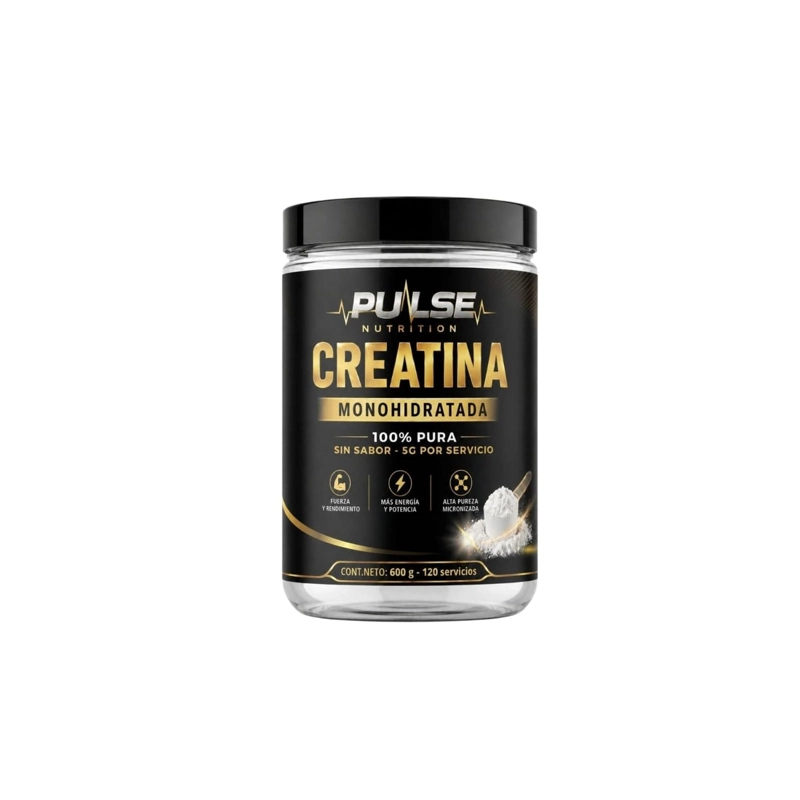 CREATINA MONOHIDRATADA 600GR SIN SABOR - PULSE NUTRITION - 1