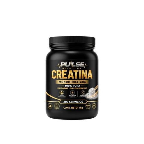 CREATINA MONOHIDRATADA 1KG SIN SABOR - PULSE NUTRITION - 1