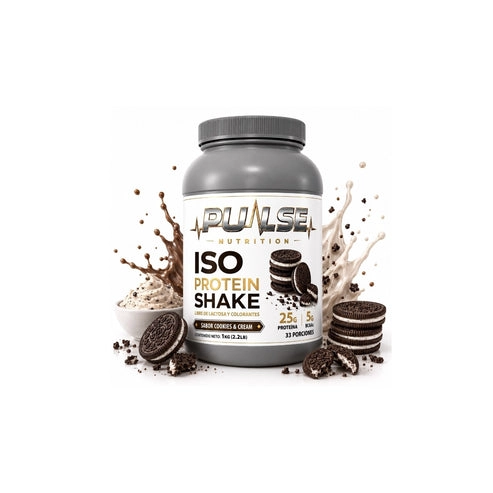 PROTEINA ISO SHAKE 2.2LB 33 SERVICIOS COOKIES AND CREAM - PULSE NUTRITION - 1