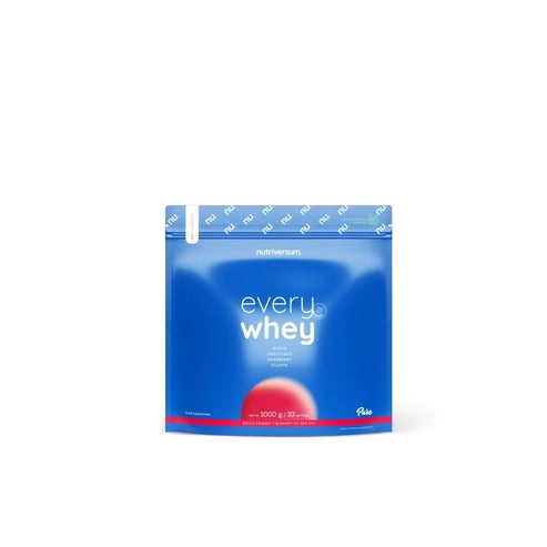 PROTEINA EVERY WHEY WHITE CHOCOLATE RASPBERRY 1000GR 33 SERVICIOS - NUTRIVERSUM - 1