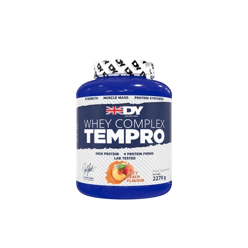 PROTEINA WHEY COMPLEX TEMPRO 2270G 75SV JUICY PEACH- DY NUTRITION - 1